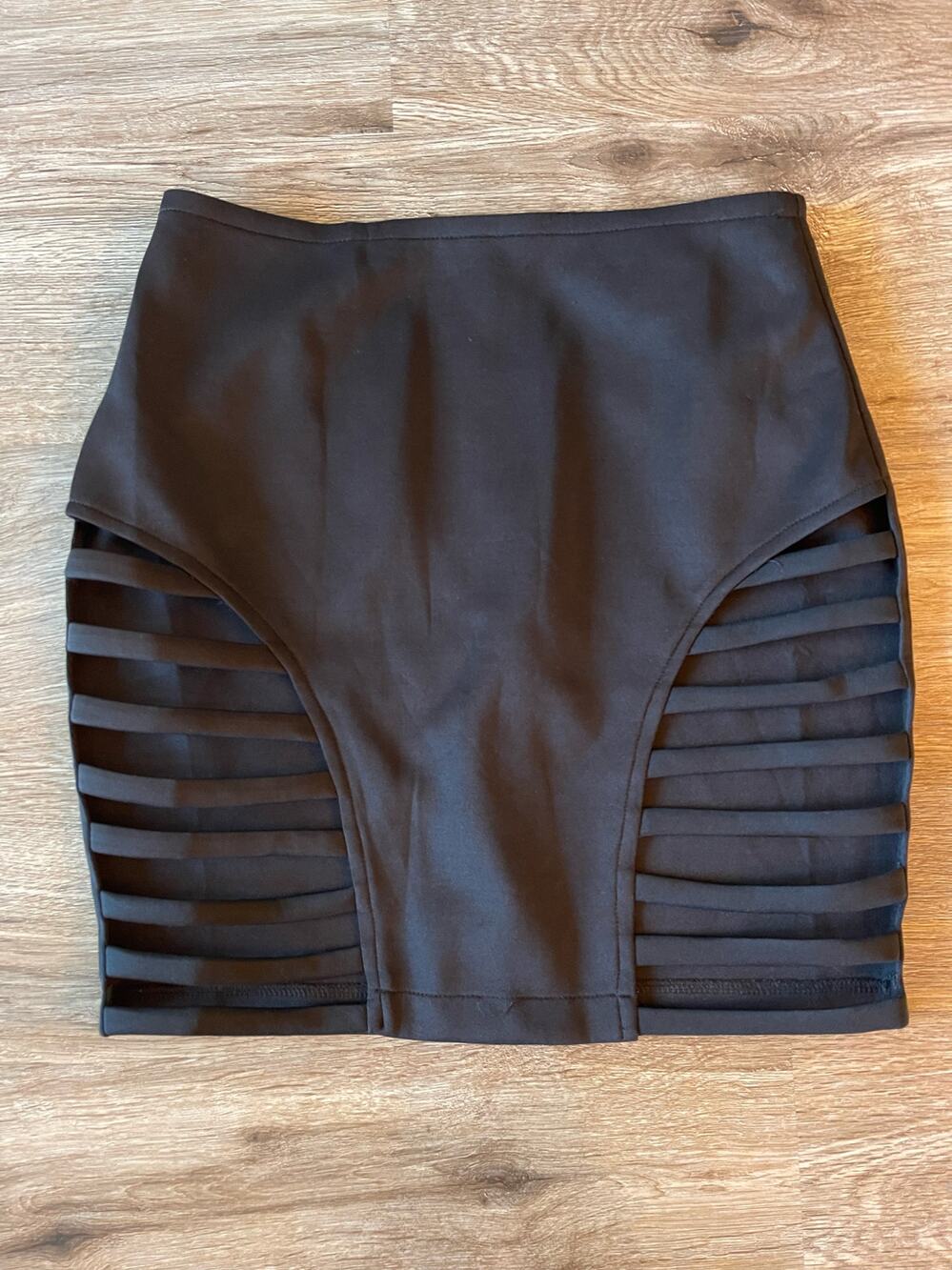 Rehab Black Skirt with Cut Outs Size Small
